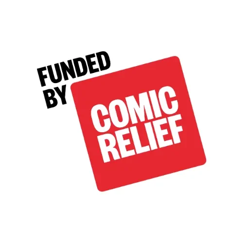 Funded by Comic Relief Logo